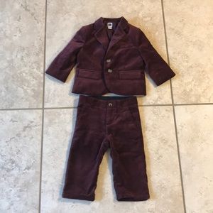 Infant velour suit